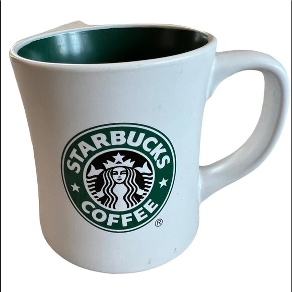 𝅺NWT Starbucks Logo White Ceramic Coffee Tea Mug Cup - Picture 1 of 4